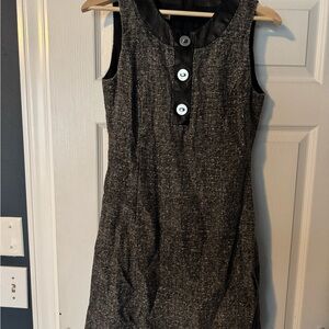 Michael Kors Black and Gray Mini Dress